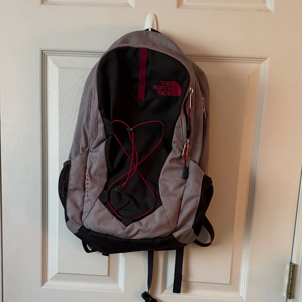 The North Face Jetster Charcoal and Lavender/Gray Backpack